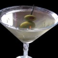 martini in a glass