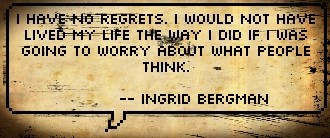 Living without regrets