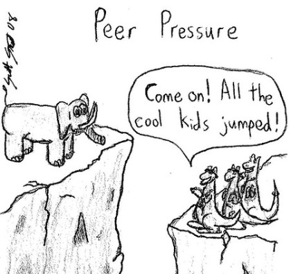 Peer pressure comic image