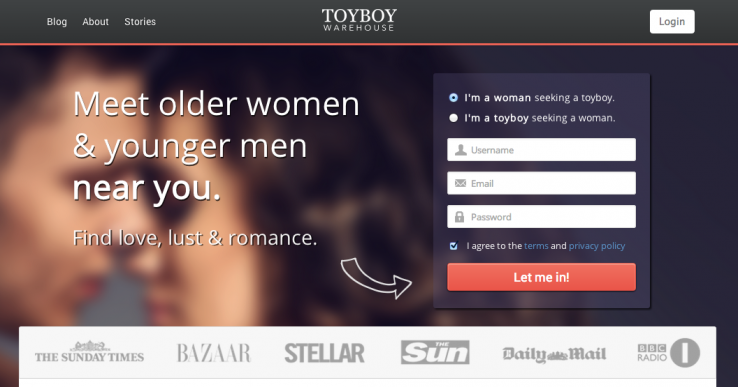 Toyboy warehouse homepage